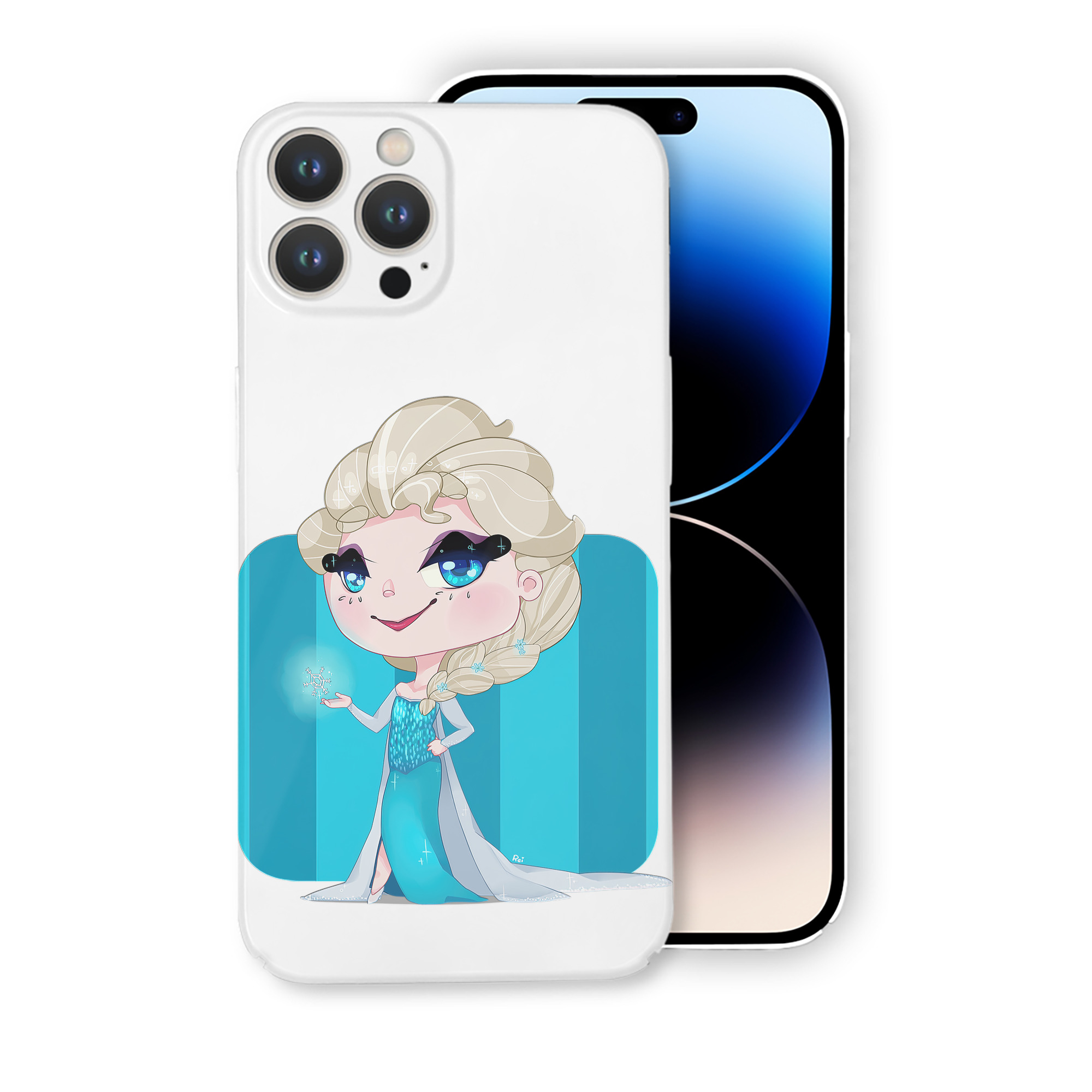 （画像用） アナと雪の女王 アンナ エルサ Frozen Anna Elsa 【iPhone 14シリーズ対応】ハードケース